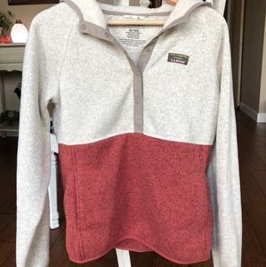 Only worn once! LL Bean Warm Hooded Snap Up